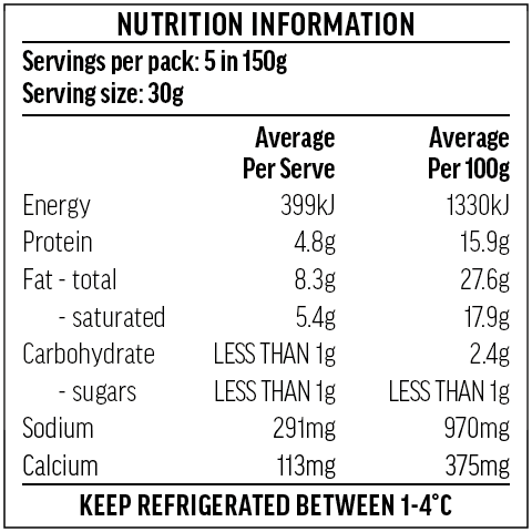 Classic Feta Nutrition Information