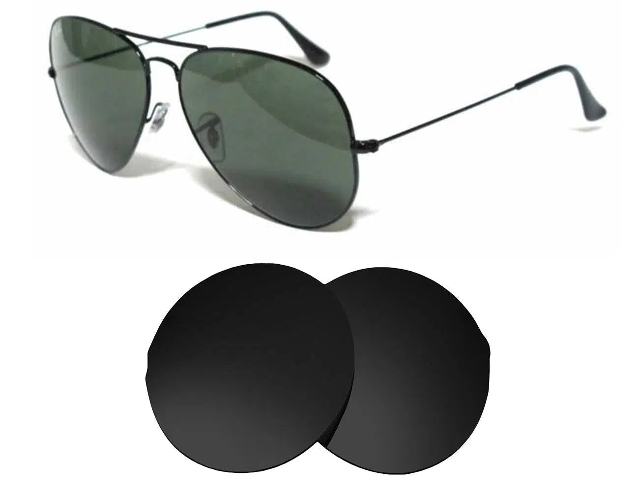 Ray-Ban RB 3026 58mm Aviator Large Metal II