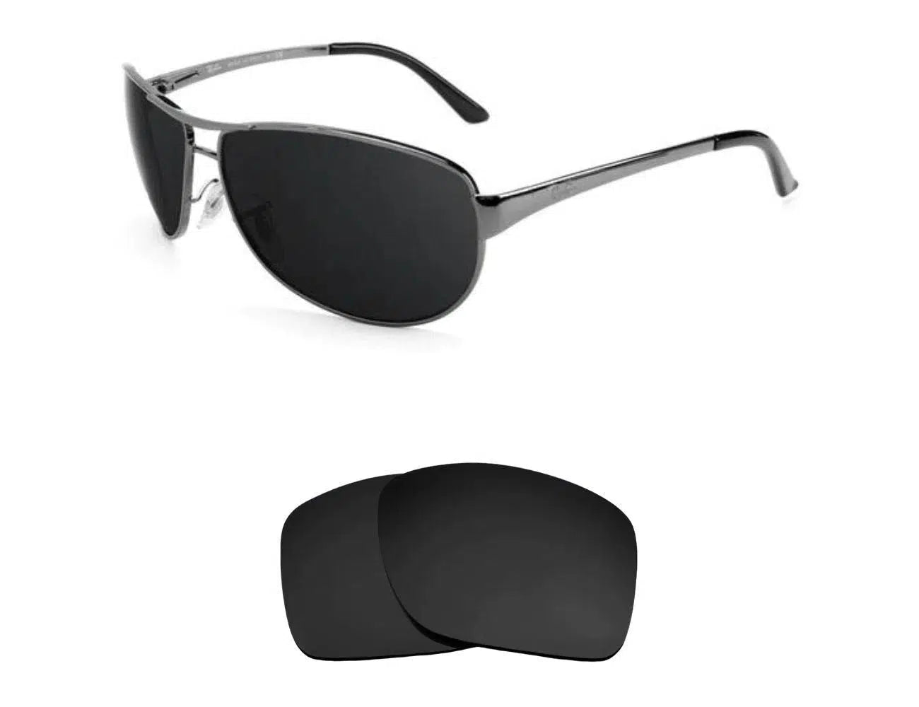 Replacement Lenses for Ray-Ban Warrior RB3342 60mm