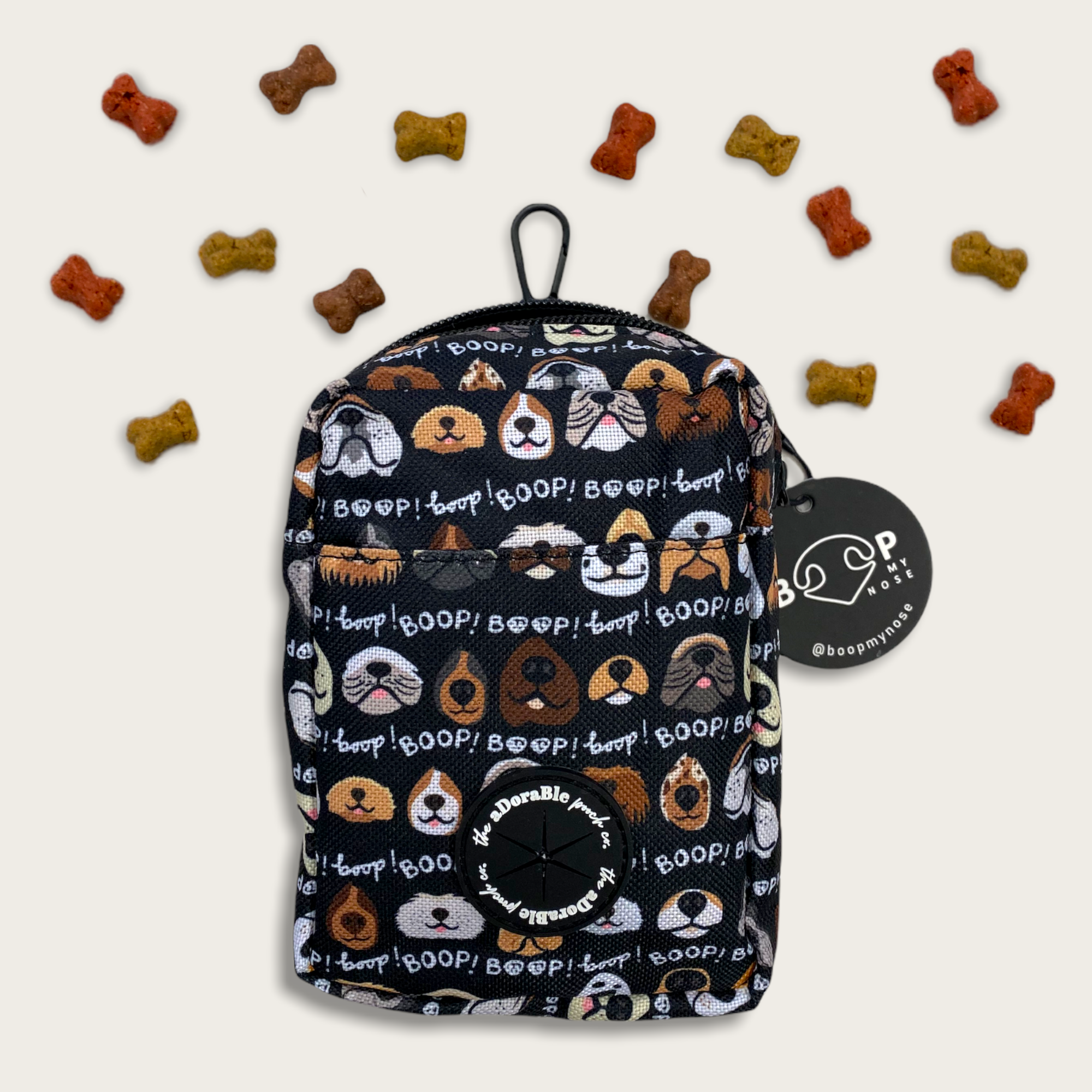 Treat Pouch - The aDoraBle Pooch Co x Boop My Nose - Boop! - Black