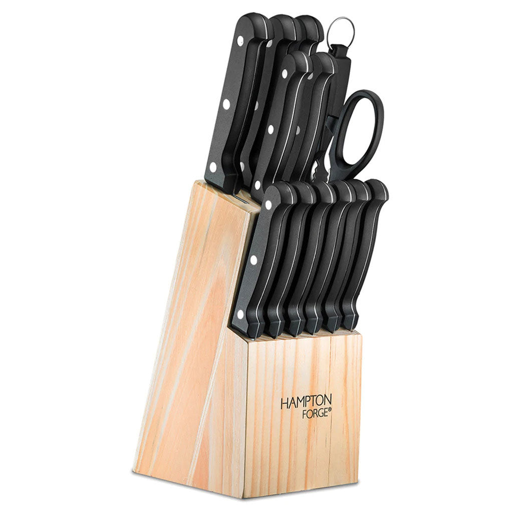 Hampton Forge Continental 15-Piece Cutlery Block Set