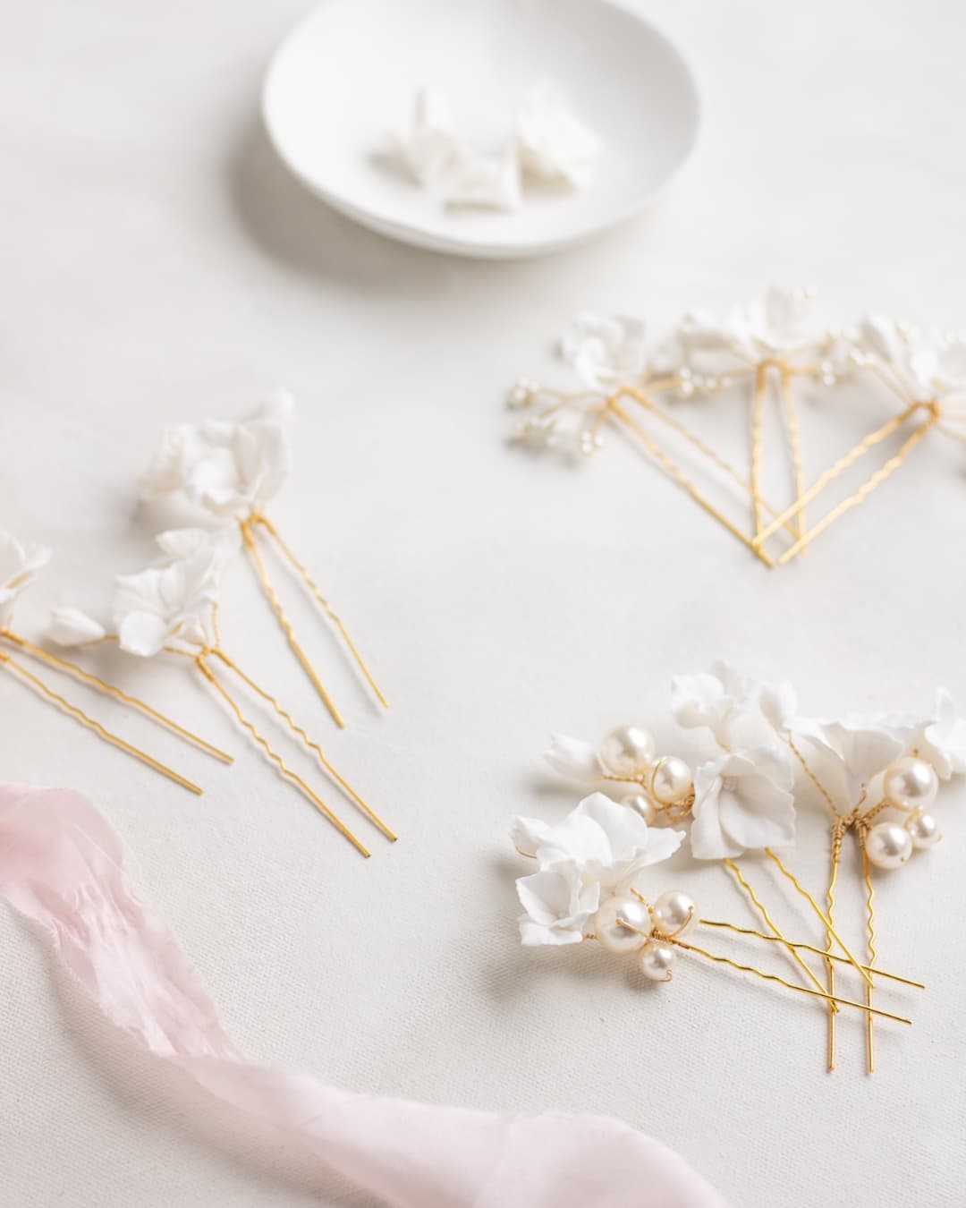 The perfect bridal hair pins for the modern day bride. - Megan Therese  Couture