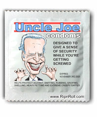 creepy Joe Biden condoms