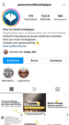 für ein ökologisches Erwachen insta Account