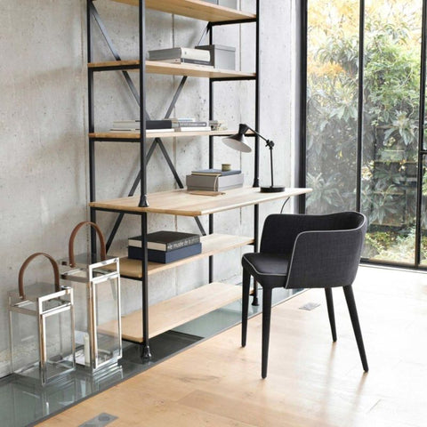 shelves with integrated desk