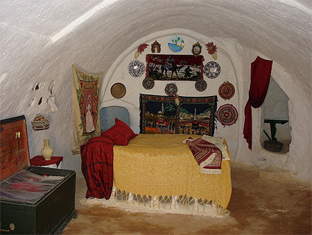 Troglodyte House, Matmata, Tunisia interior architecture