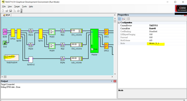 The TAS5711 GUI