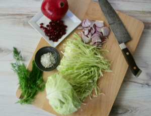 Holiday Sauerkraut with Pomegranates