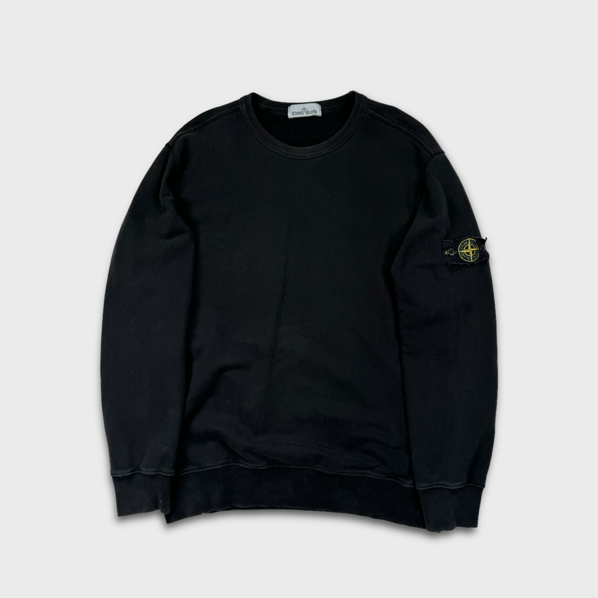 image of Stone Island Black Crewneck Sweatshirt XXL