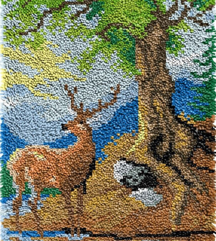 latch hooking, rug hooking, tapestry, crocheting, needlework, hobby, crafts, diy, gift, home, rug, kits, rug making