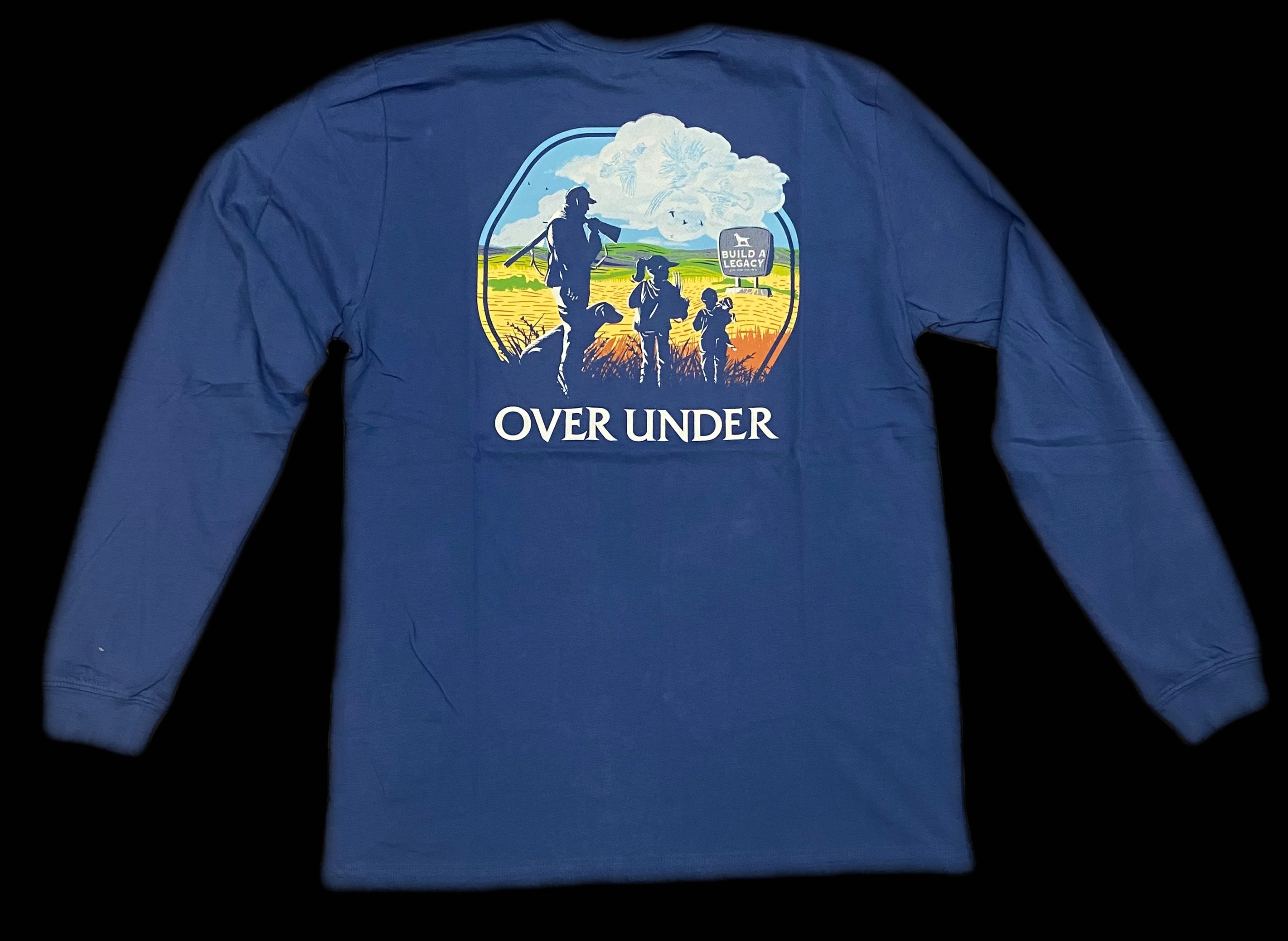 Over Under Youth L/S Leave A Legacy Tee- Navy