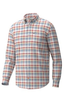 Southern Point Hadley Stretch Button Up - Sterling Plaid