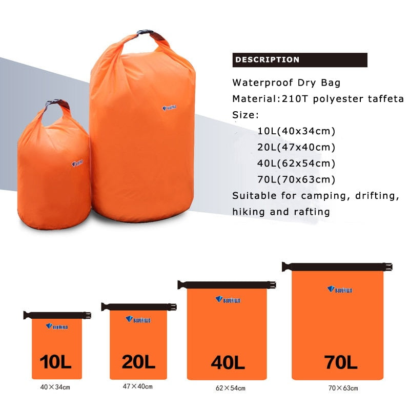 10L 20L Waterproof Dry Bag | Outdoors Thrill