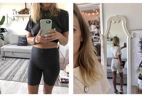 City Slicker Crop Top + 95 Bike Shorts