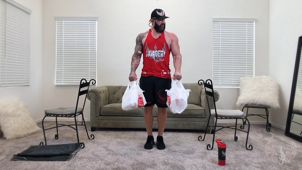 In home arm workout reverse curls