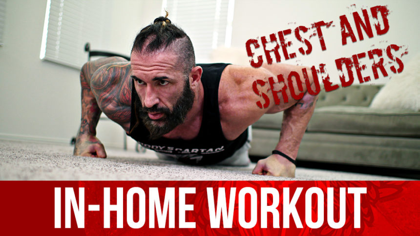 In home chest and shoulders workout