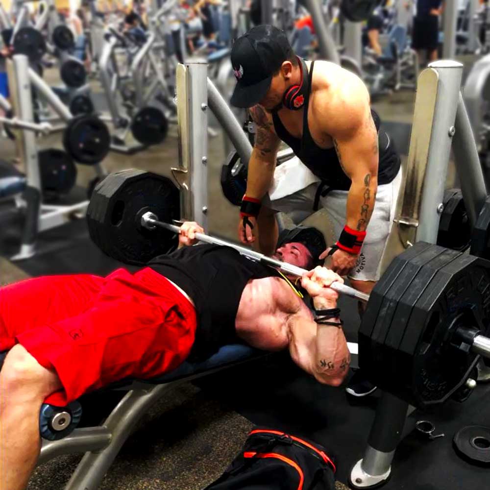 Decline barbell bench press for chest workouts