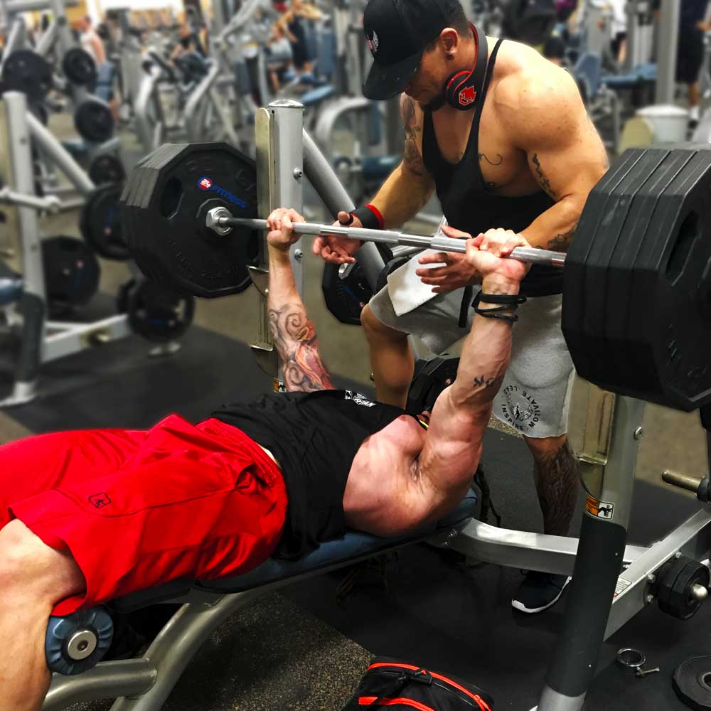 Decline bench press for chest workouts