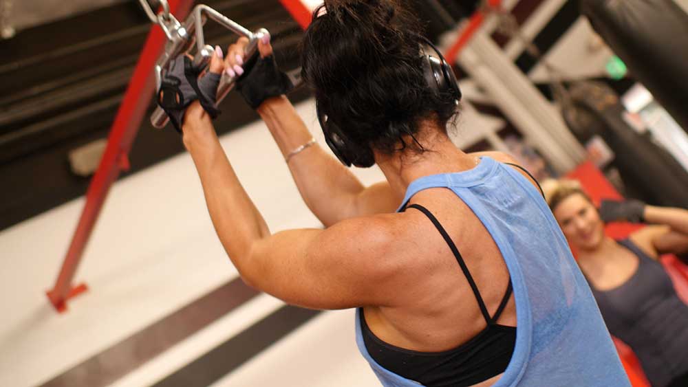 Shoulder and back workout pullups