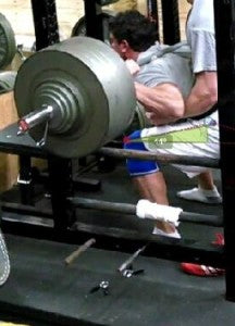 Ethan Carter's leg workout with squats