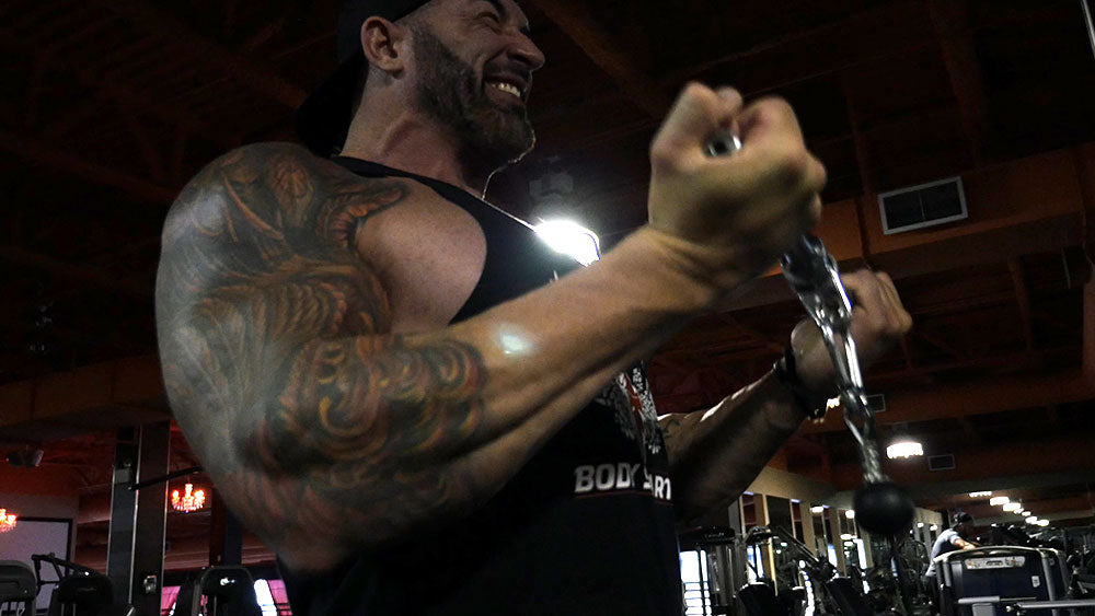 biceps triceps super set workout