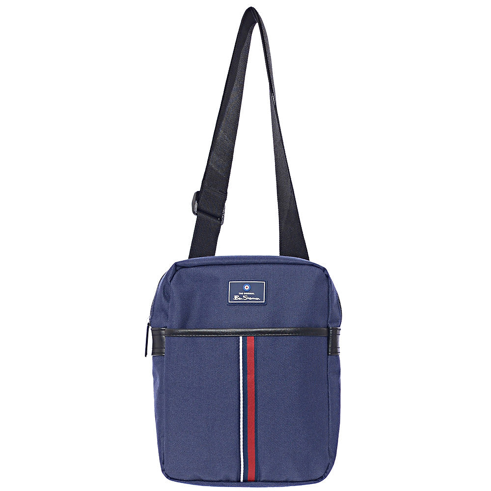 Ben Sherman Men's Navy Stripe Crossbody Bag