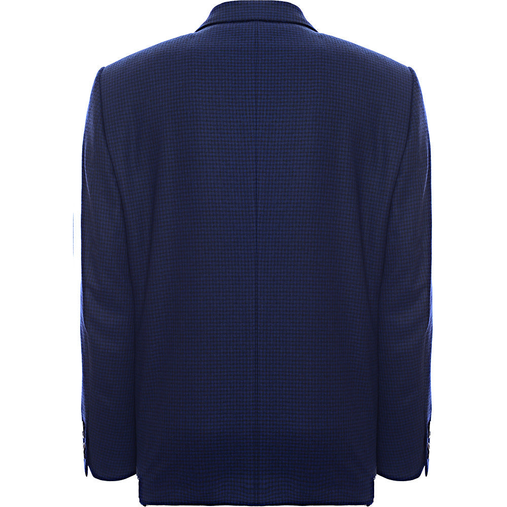 Hackett London Gun Check SB1 Wool Jacket in Navy