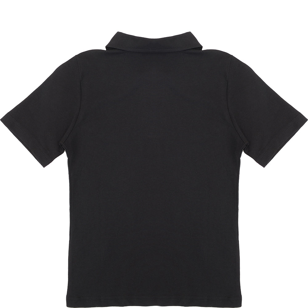 Junior Castore Short Sleeve Cotton / Poly Polo in Black