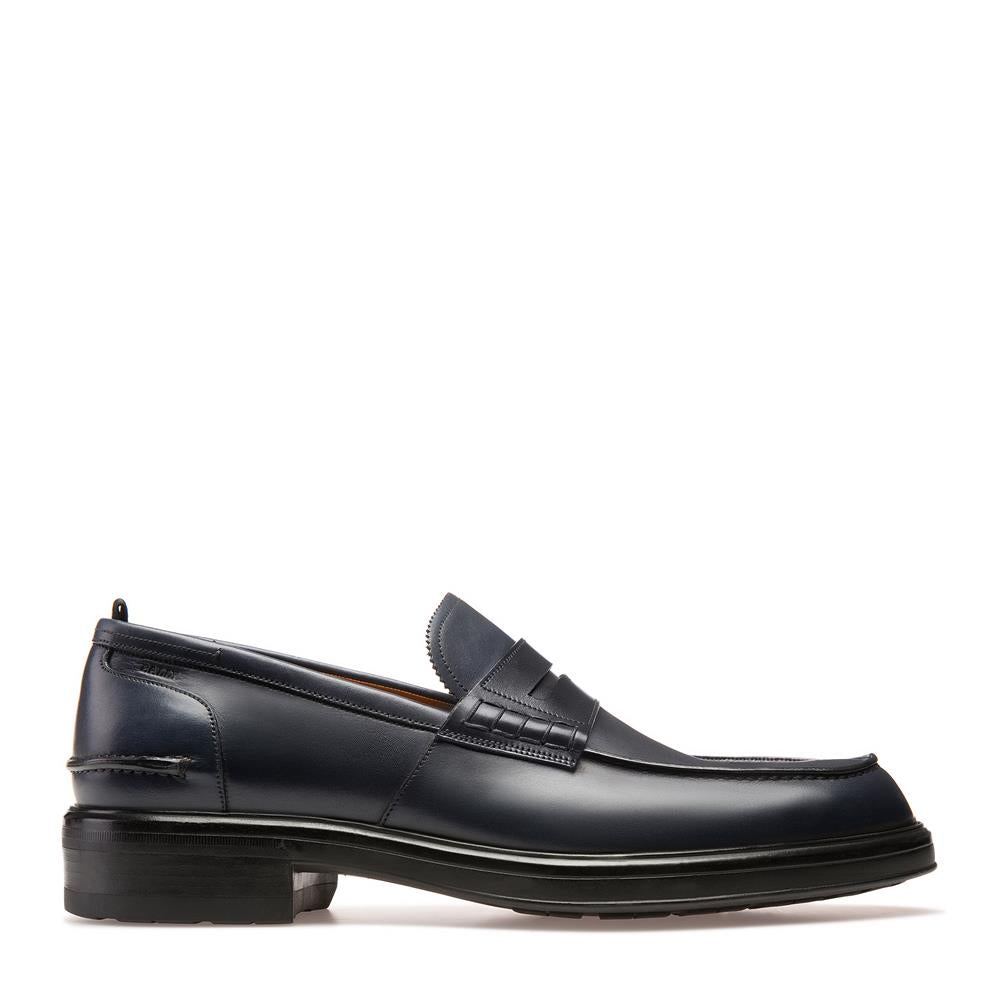 Bally Mens Platform Slip On Loafer in Black