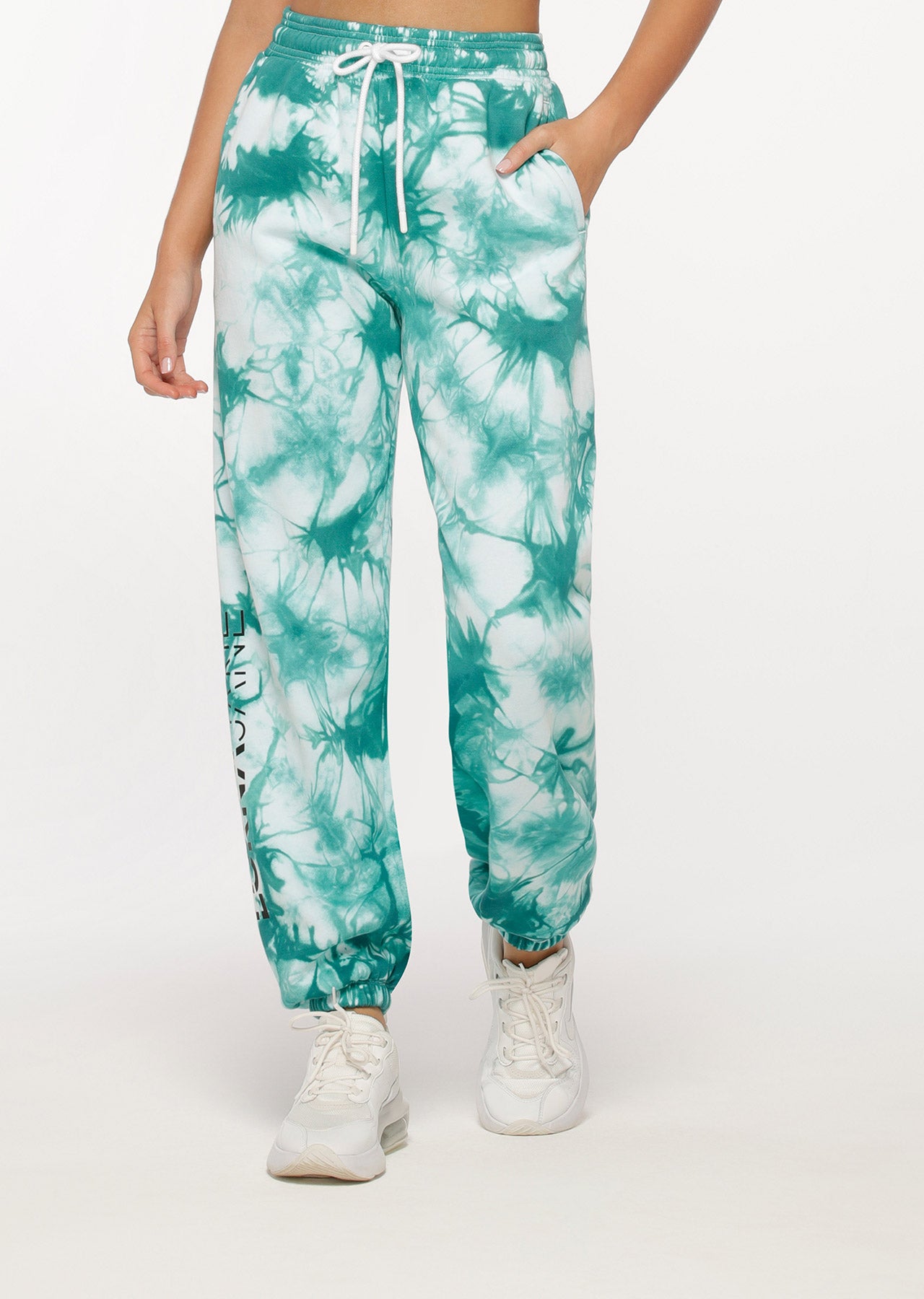 Lorna Jane Grunge Tie Dye Track Pant Jogging Bottom in Grunge Tie Dye