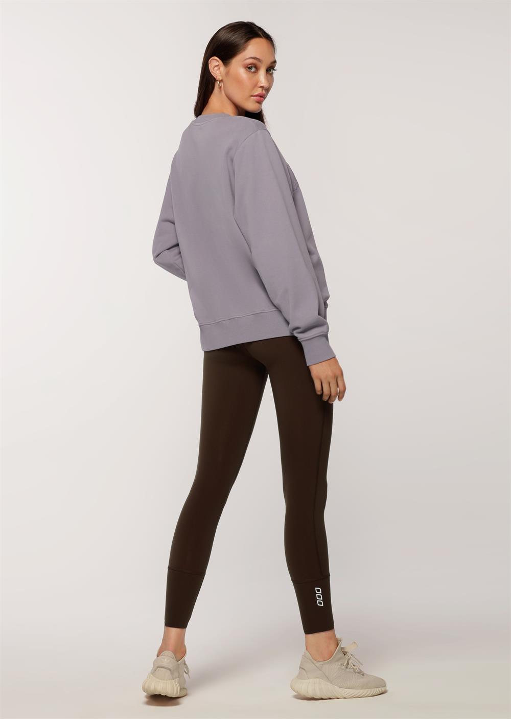 Lorna Jane LJ Retro Iconic Sweat in Soft Mauve