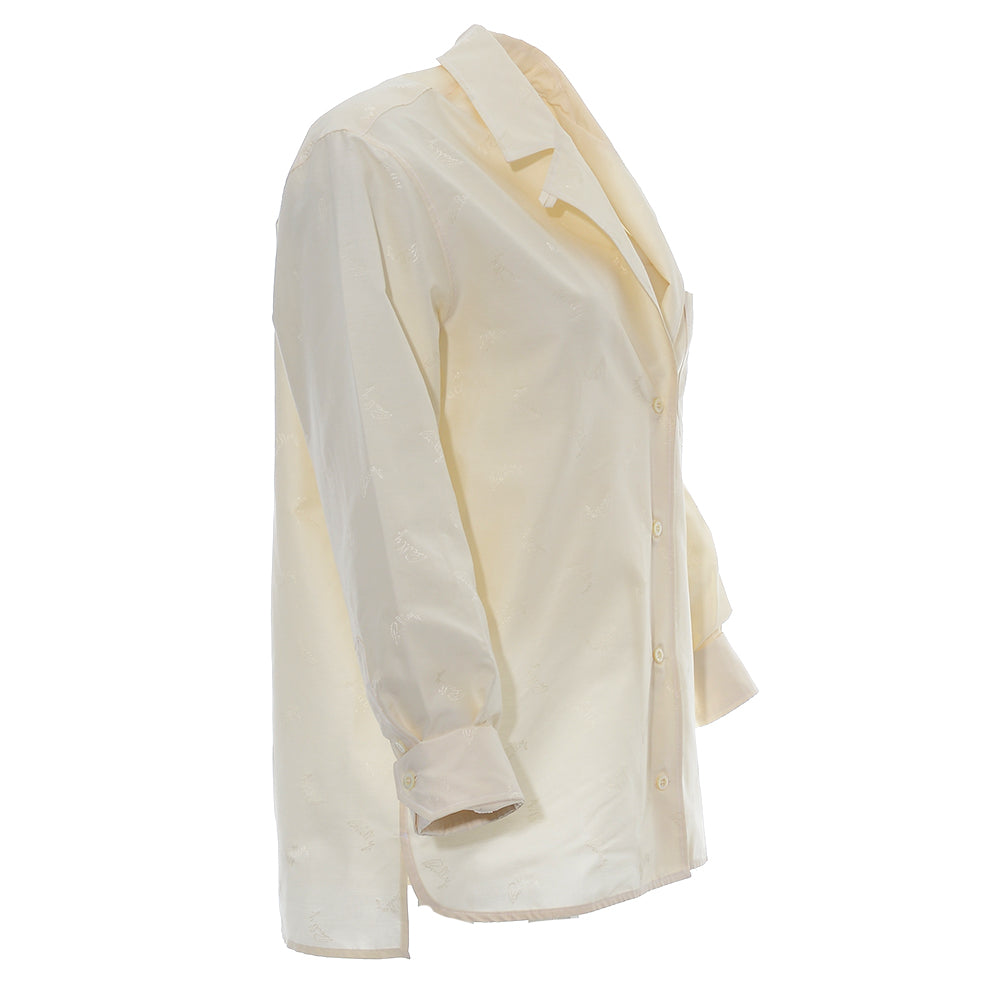 Bally Womens Button Up Shirt in White