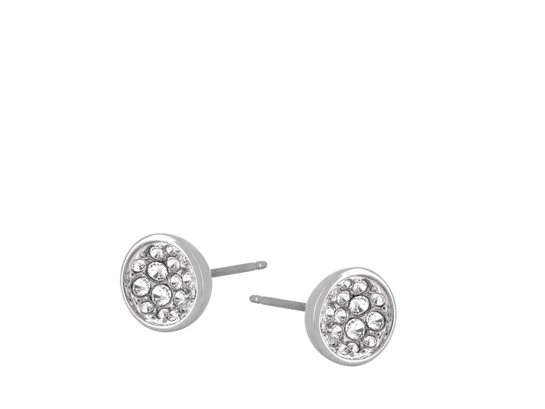 Guess ID Ladies Silver Non Logo Earrings