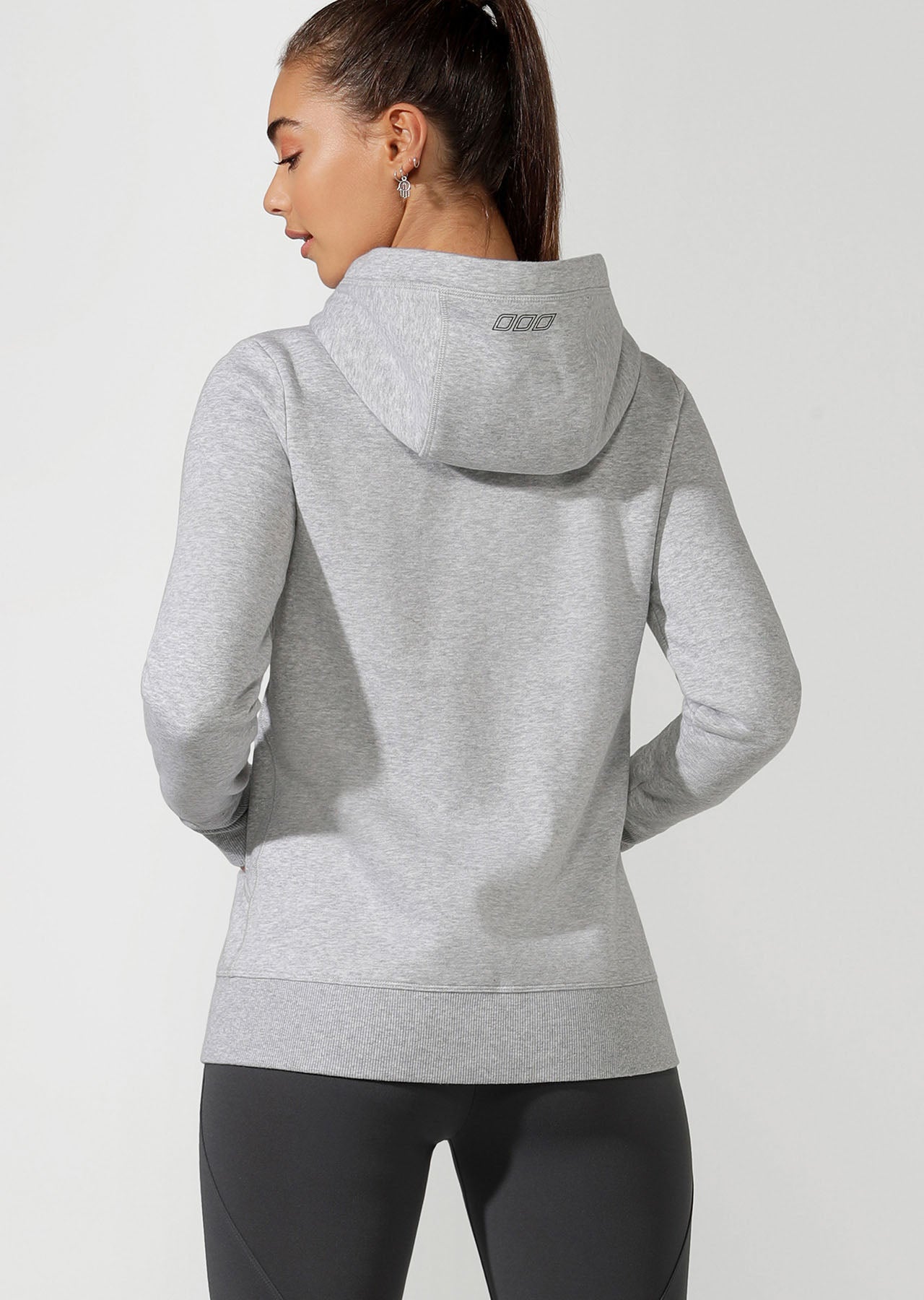 Lorna Jane LJ Active Hoodie in Grey Marl