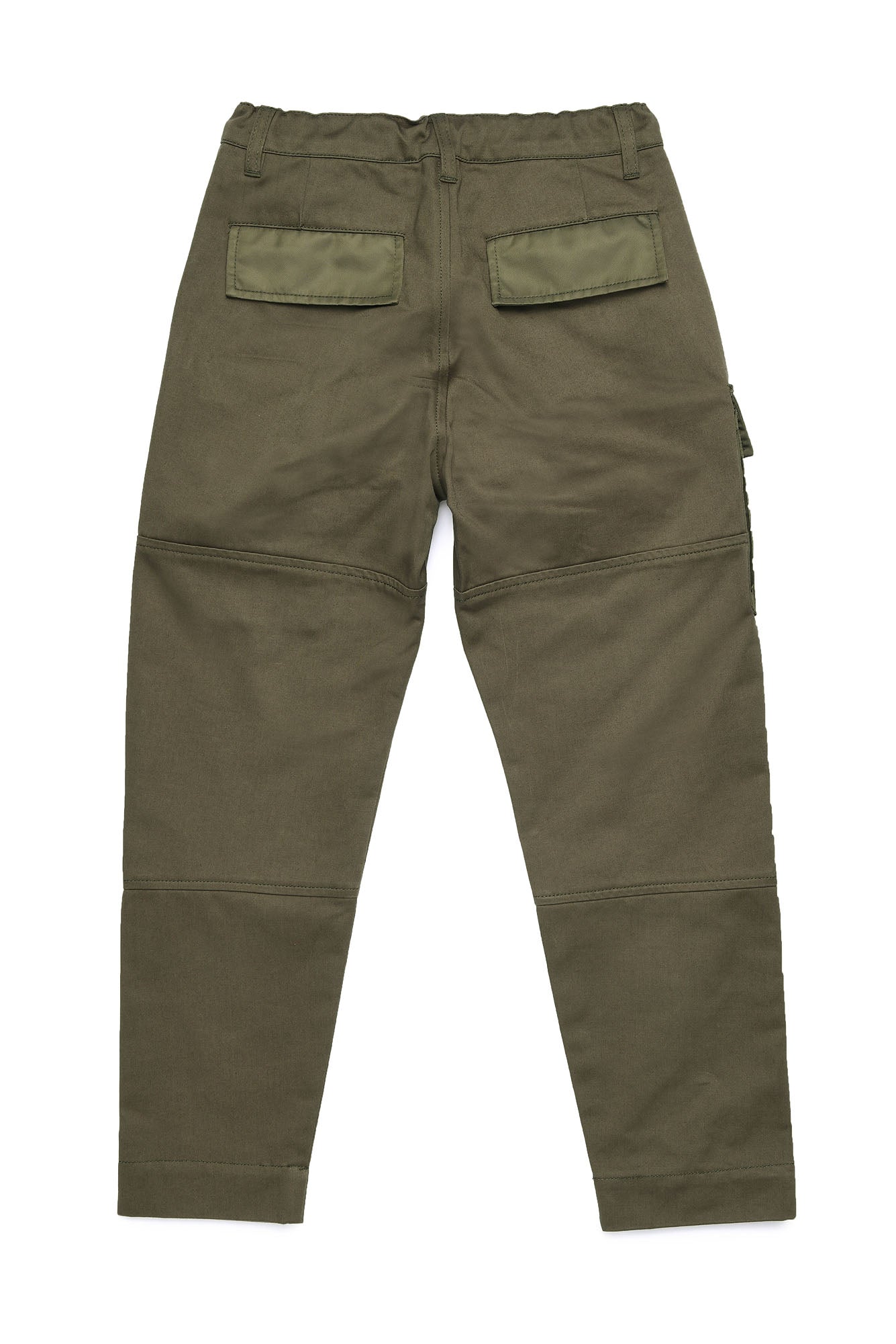 Khaki Trousers with Several Compartments