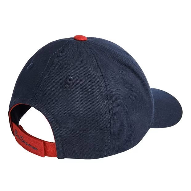 Ben Sherman Boys Target Stripe Baseball Cap in Navy