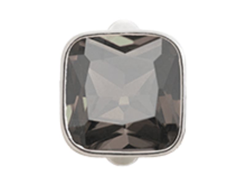 Endless Jewellery Big Smokey Cube Silver Charm