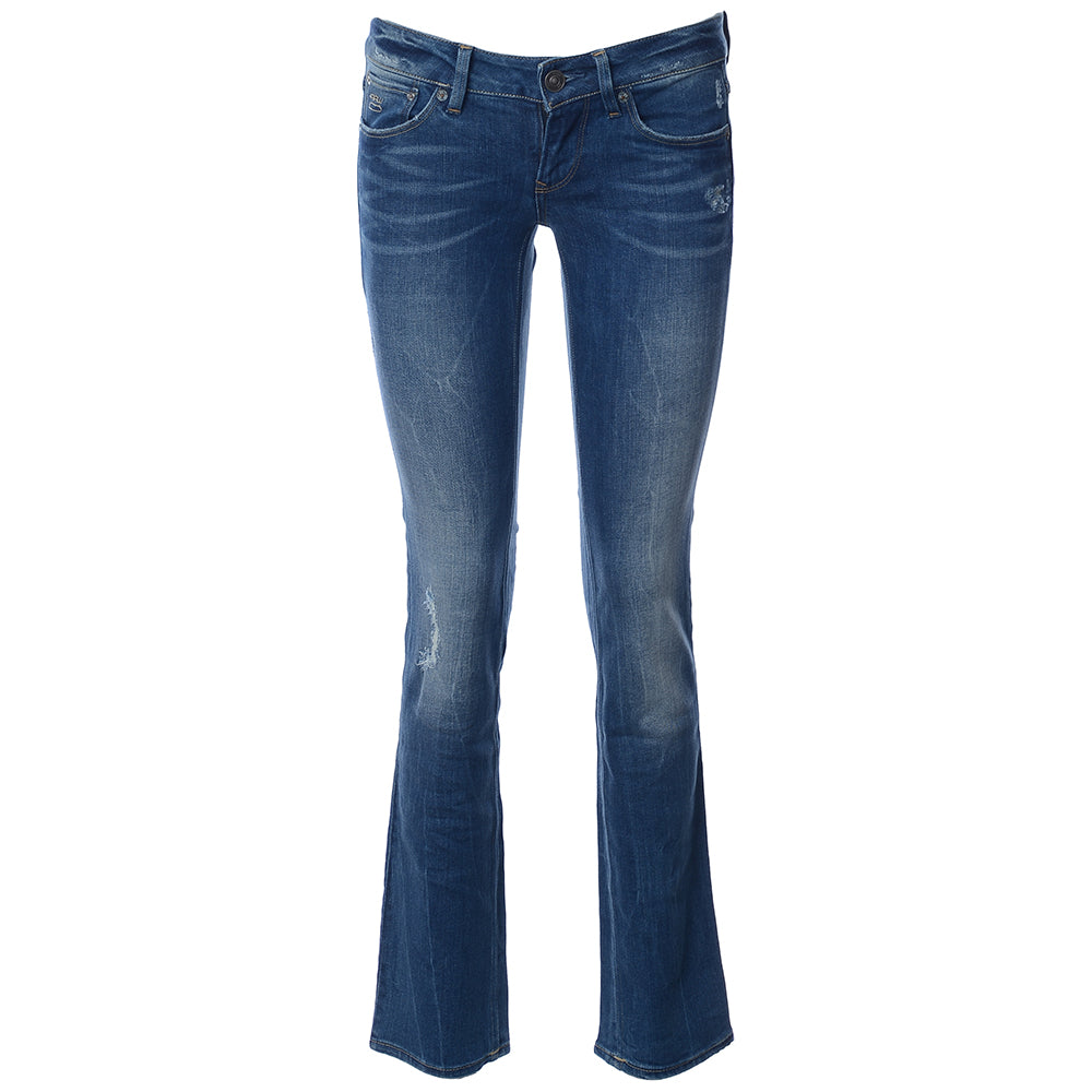 G Star Womens 3301 Straight Jeans in Blue