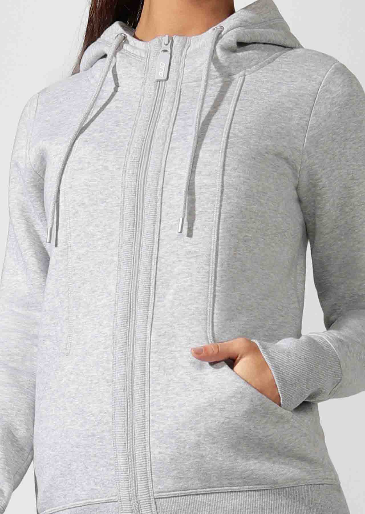 Lorna Jane LJ Active Hoodie in Grey Marl