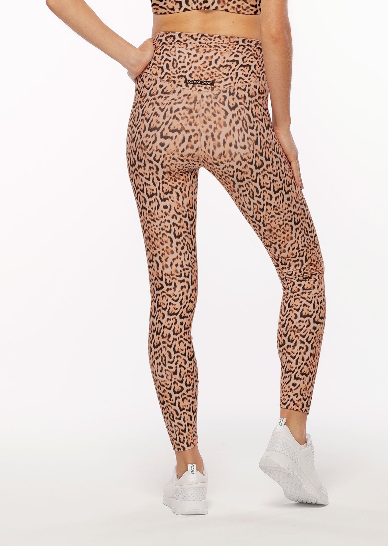 Lorna Jane LJ Maternity Printed Ankle Biter Leggings in Jaguar Print