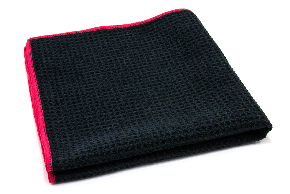 Waffle-Weave Window and Glass Microfiber Cleaning Towel (400 gsm, 16 in. x 16 in.)