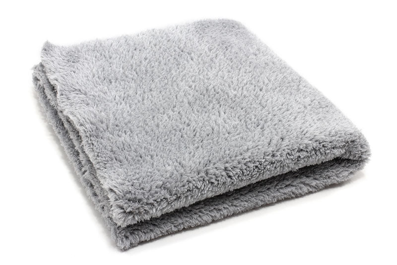 Plush Korean Edgeless Microfiber Detailing Towel (470 gsm, 16 in. x 16 in.)<br><b>Color::</b> Grey 