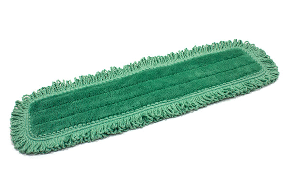 Rubbermaid Hygen Dry Dusting Mop Heads with Fringe, 36, Microfiber, Green