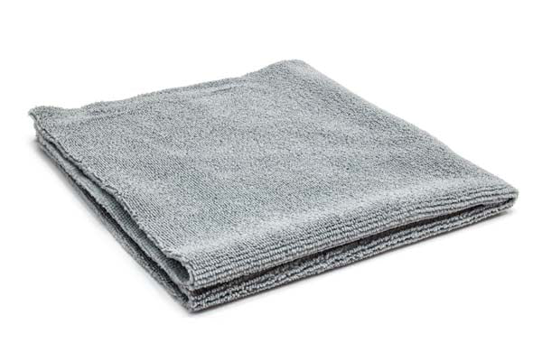 Thick Edgeless Microfiber Towel, Gray