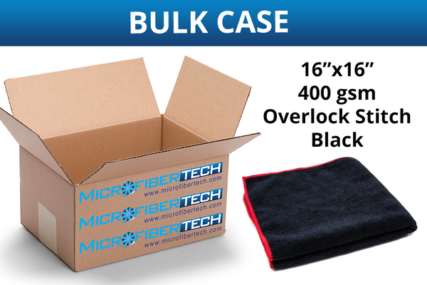 BLACK EXPRESS WASH MICROFIBER BULK OF RAGS- 300 TOWELS