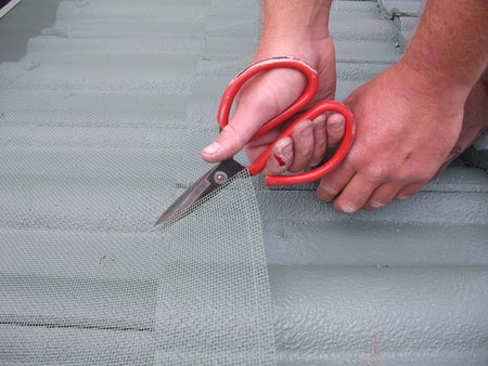 Cut the Mesh with Tin Snips or Scissors