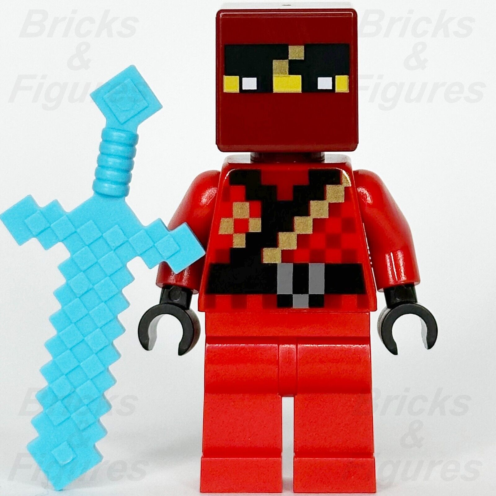 LEGO Minecraft Minifigure - Drowned Zombie + ammonite - Extra Extra Bricks