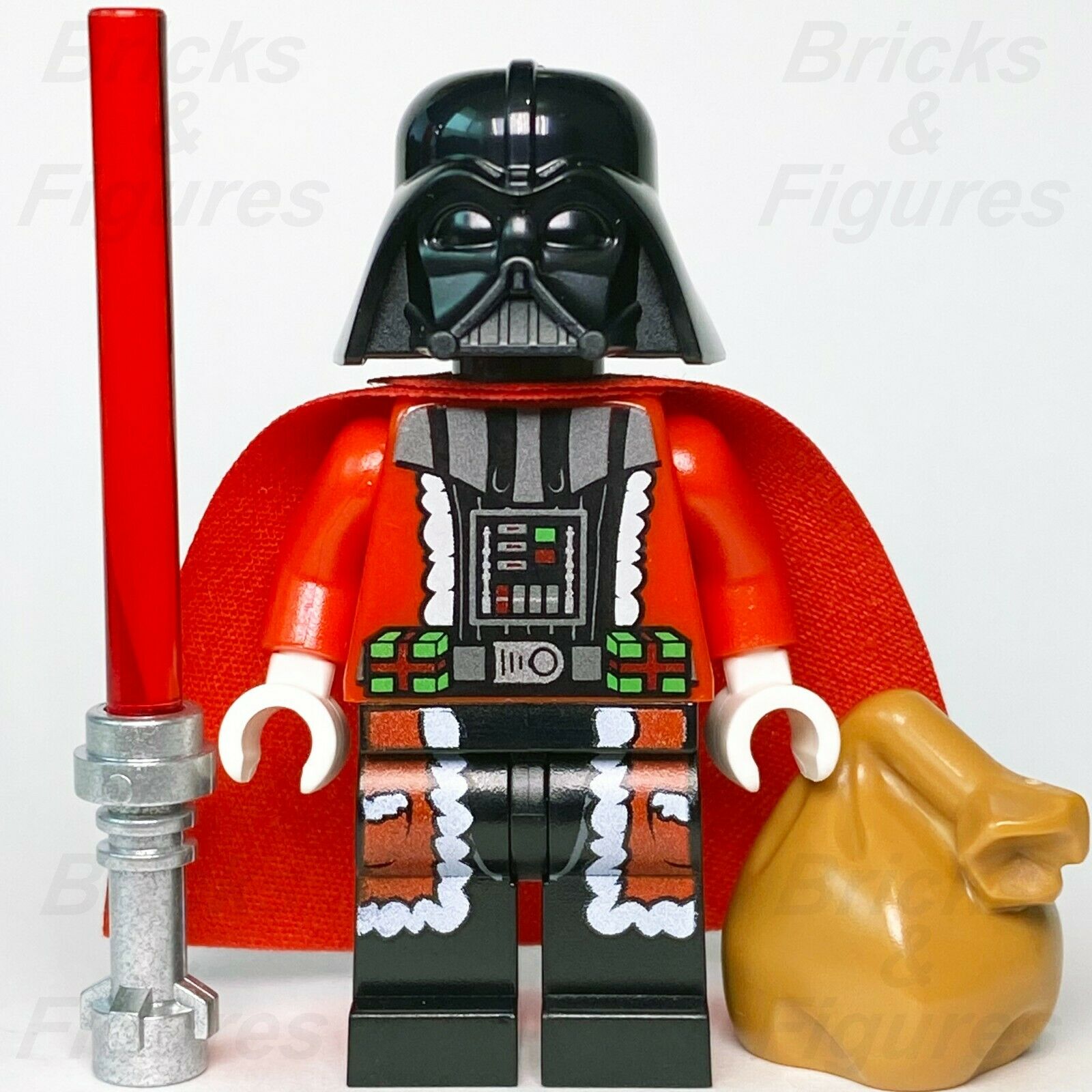 Star Wars LEGO The Mandalorian Din Djarin Red Christmas Scarf Minifigu
