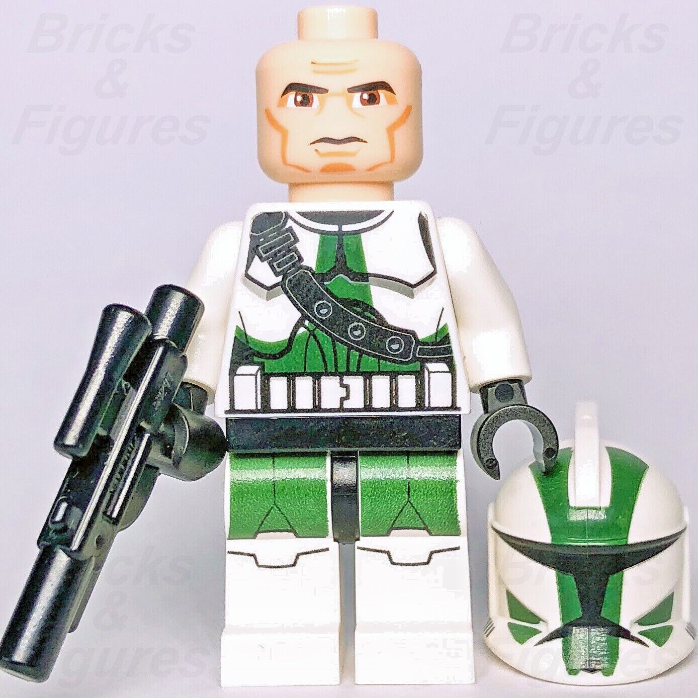 Lego Clone Trooper 7913 Sand Green Markings Star Wars Clone Wars Minifigure