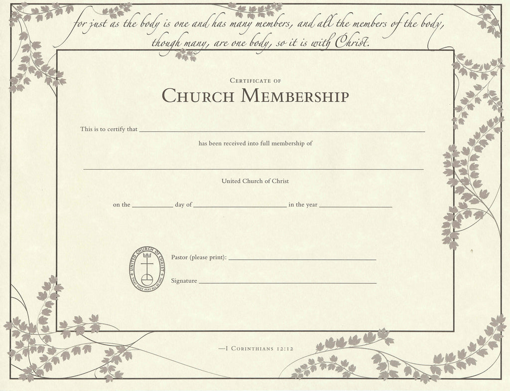 Free Printable Church Membership Forms